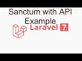 Laravel tutorial - sanctum |  API authorization example