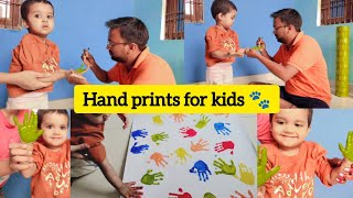 How to make Hand Painting for Kids | Easy Finger Painting || DIY Crafts At Ease || #crafteraditi