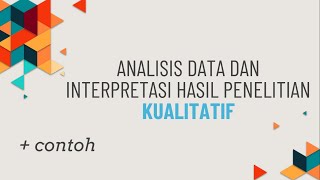 PPF - Analisis Data dan Interpretasi Hasil Penelitian Kualitatif