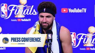 Golden State Warriors Finals Media Day | Klay Thompson