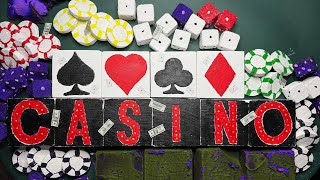 ASMR | Casino | Dye | Theme | Satisfying #dyedchalkcrush #casino #gymchalk #art #chalkasmr #themes