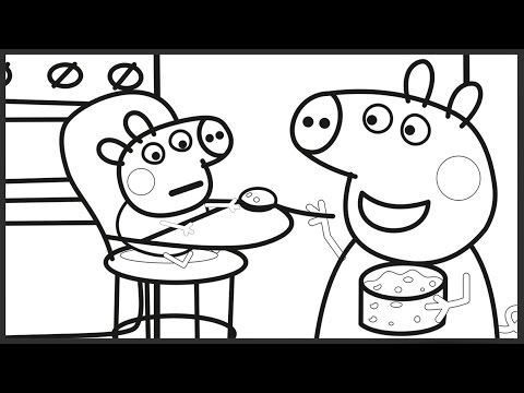 Peppa Pig Baby Alexander Kids Fun Art Activities Coloring Book Pages With Colored Markers Peppa Pig Baby Alexander Kids Fun Art Activities Coloring Book Pages With Colored Markers