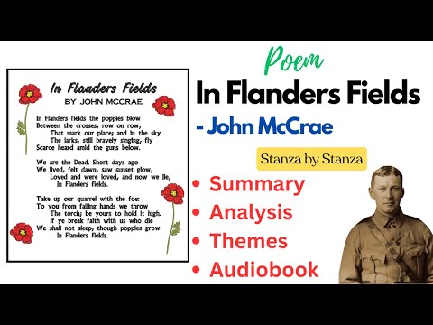 Who is the speaker in the poem In Flanders Fields?