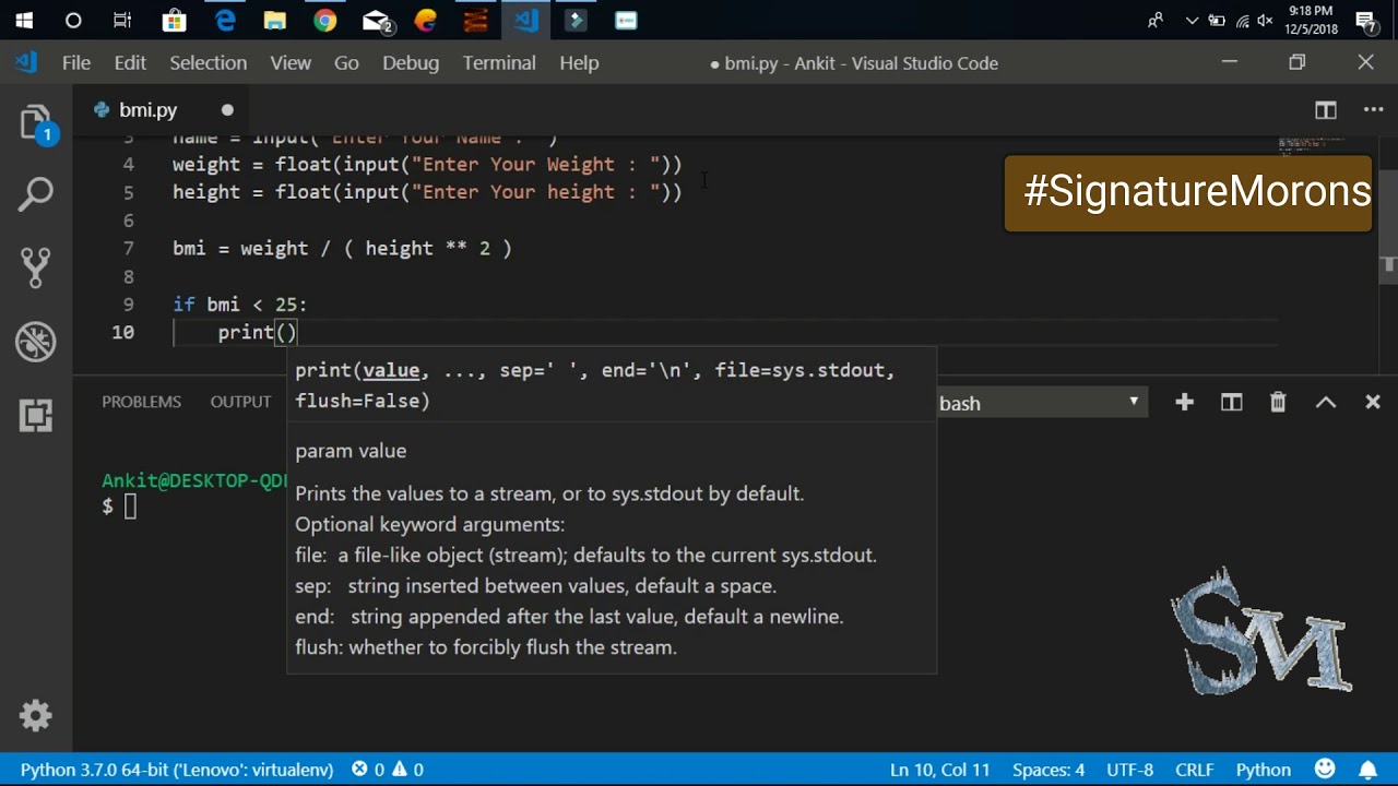 How To Make Bmi Calculator In Python