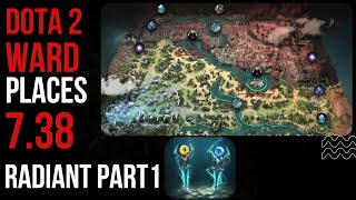 DOTA2 - ward places guide new map 7.38 radiant part 1