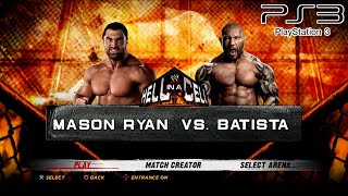 WWE '12 PS3 - Mason Ryan VS Batista [2K][mClassic]