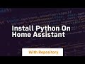 install python on home assistant