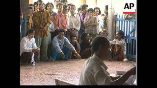 Cambodia - Cambodians wait for election results