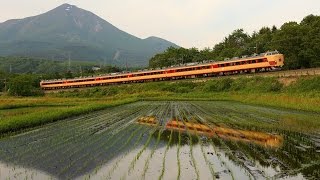 【国鉄色】磐越西線 3240M 485系快速あいづ　磐梯町～更科信号所