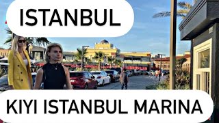 ISTANBUL 4K  🇹🇷,Turkey, Buyukcekmece Sahil, Kiyi Istanbul Marina, Walking Tour