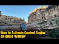 How to Activate Control Center on Apple Watch?