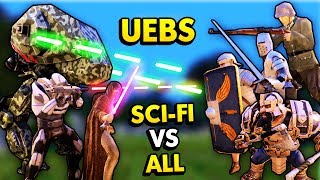 UEBS - SCI FI FACTION VS ALL OTHER FACTIONS! (Ultimate Epic Battle Simulator / UEBS Gameplay)