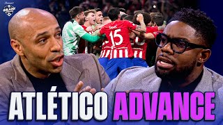 Thierry Henry, Micah & Carragher react to Atlético advancing to quarters! | UCL