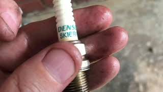 Toyota Corolla Spark Plug Change  DENSO to NGK 2007