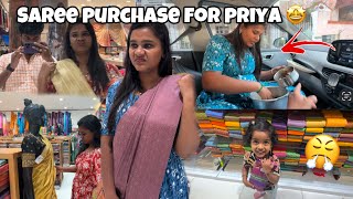 10,0000 ரூபாய்க்கு புடவையா…😱 Vicky Marriage Saree shopping 🤩 | Allu Loves Priya