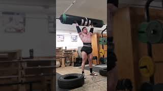 130kg/287lb Log Lift - Strongman  #shorts