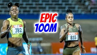 Wow! Elaine Thompson Herah Battles Shericka Jackson In Epic 100m 2023