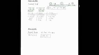 56 solving absolute value inequalities by test point method pt1