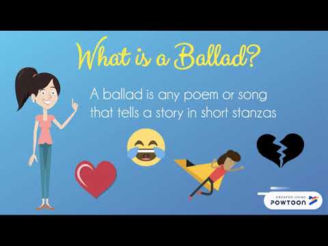 What is a ballad in poetry?