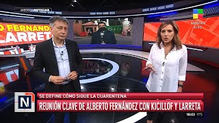 Reunión clave de Alberto Fernández con Kicillof y Larreta