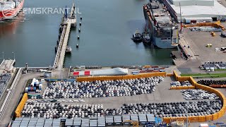 Vrijwel alle onbeschadigde auto's van door brand beschadigd vrachtschip Fremantle Highway gehaald