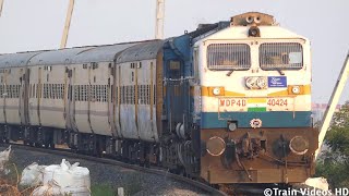 01413 Nizamabad - Pandharpur Express | Pune WDP4D Acceleration | Train Videos Indian Railways