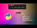 Python __init__ & Constructor Method Explained #python #pythonclass #devshorts #learnpython