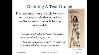 The Often Overlooked Test Oracle - Doug Hoffman