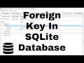 How to a use Foreign Key in SQLite - Creating a Foreign Key Constraint in SQLite