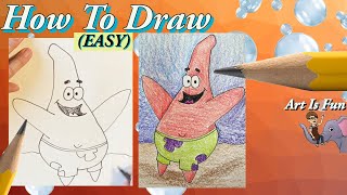 Patrick from Sponge Bob Square Pants |  Drawing for Beginners | Fun Drawing Tutorials