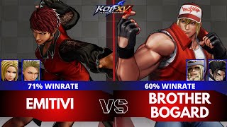 KOF XV🌟EMITIVI (Mature/Blue Mary/Vice) vs BROTHER BOGARD (Antonov/Haohmaru/Terry)🌟Ranked Match