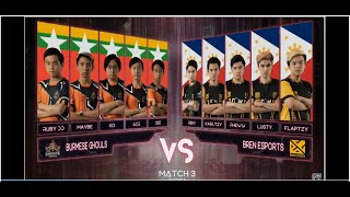 BURMESE GHOULS VS BREN ESPORTS Game1 M2 Playoff Day 1MLBB WorldChampionship2020 | Singapore1/22/2021