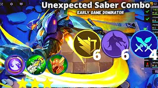 MAGIC CHESS SABER WYRMSLAYER WARRIOR NEW META COMBO | MLBB MAGIC CHESS BEST SYNERGY COMBO TERKUAT