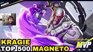 MVP! 36-0! KRAGIE MAGNETO TOP 500 GAMEPLAY MARVEL RIVALS SEASON 1