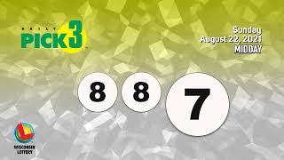 Wisconsin Lottery Midday Draw 08/22/2021