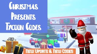 Roblox Christmas Presents Tycoon Codes [ Working Codes ] Redeem Fast - New Update