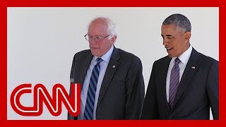 Bernie Sanders touts Obama's praise in TV ad but has been sharply critical of Obama in the past