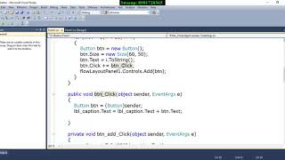 Button Array in Windows Form using C#