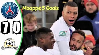 Pays de Cassel vs PSG 0-7 Highlights | Coupe De France 2022-23