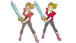 I Colored Adora Using Microsoft Paint | Shera and the Princesses of Power