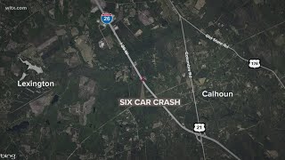 Florida man, South Carolina woman killed in 6-car crash on I-26