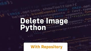 delete image python