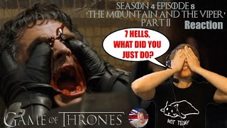 Game Of Thrones Season 4 Episode 8 Part 2 reaction ‘The Mountain and The Viper’
