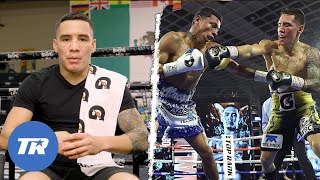 Oscar Valdez Reacts to His Highlight Reel Knockout of Miguel Berchelt