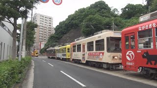 【路面電車】運行を再開　赤迫電停付近で電車が追突 3時間あまり運転見合わせ（午前10時54分現在）長崎