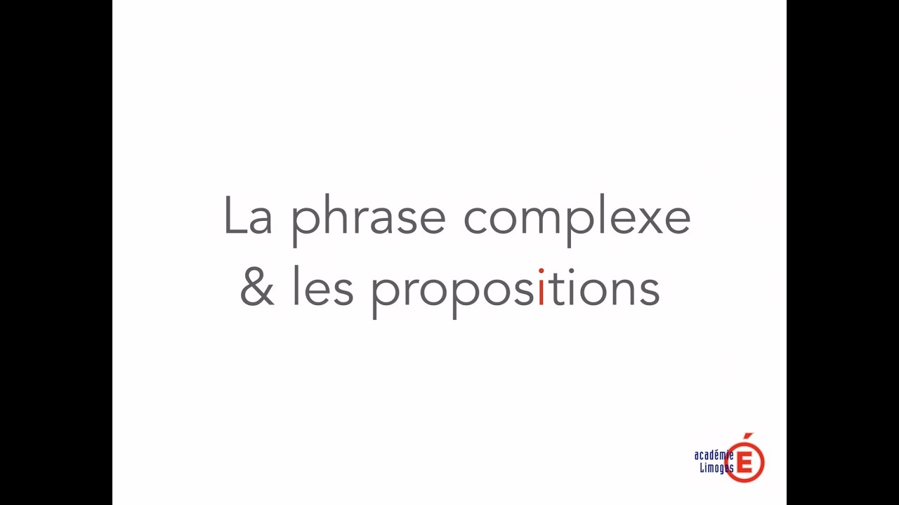 Phrase Complexe - YouTube