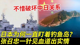 不惜破坏中日关系，钓鱼岛风云再起，日本为何一直盯着钓鱼岛？张召忠一针见血道出实情