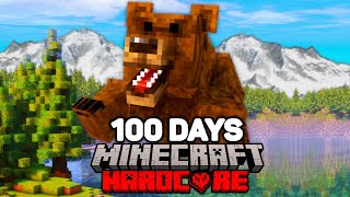 I Survived 100 Days in ALASKA in Hardcore Minecraft!