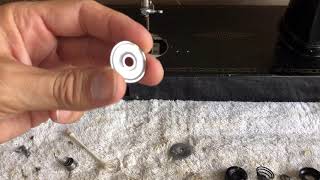 RESTORATIOIN SERIES #9: First Cleaning in 70 Years!! Cleaning the Tension Disks for Smooth Threading