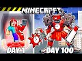 I Survived 100 Days as EVIL CLOCKMAN in Minecraft!